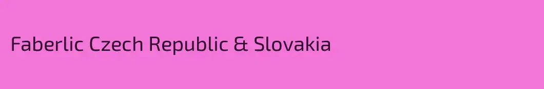 Faberlic Czech Republic & Slovakia